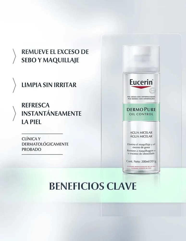 Agua micelar Eucerin 200 ml