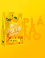 Whey Protein Concentrate Protein World aumento muscular plátano en polvo