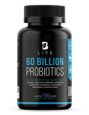 Suplemento Alimenticio Probióticos y Prebióticos B Life 60 Billion