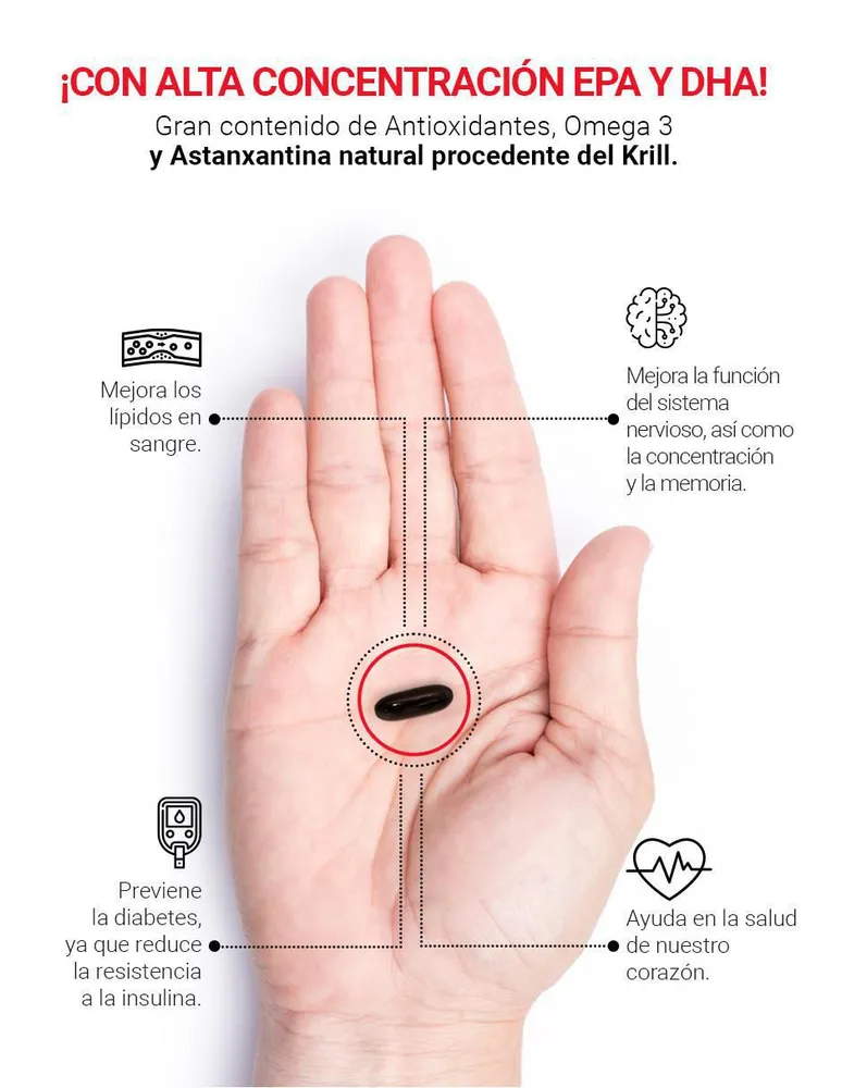 Suplemento Alimenticio B Life Aceite de Krill Oil