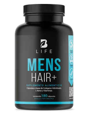 Suplemento Alimenticio B Life Vitaminas Cabello y Barba para Hombre