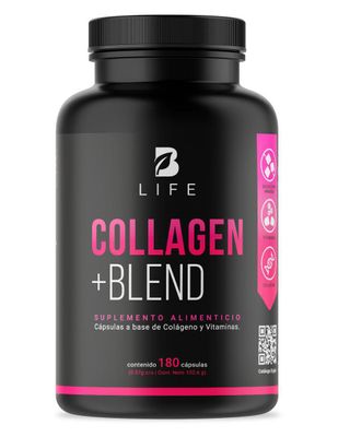 Suplemento alimenticio Collagen +Blend B Life cápsulas