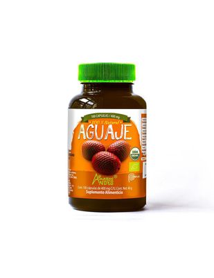 Suplemento alimenticio Harina de Aguaje Amazon Andes Orgánico capsulas