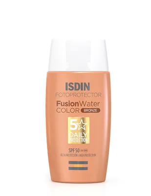 Protector solar FPS 50 Fusion Water Isdin Color Bronze 50 ml
