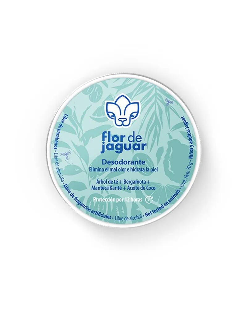 Desodorante orgánico de crema Flor de Jaguar