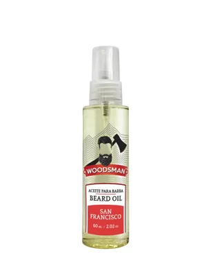 Aceite para barba y bigote y pre afeitado Woodsman San Francisco 60 ml