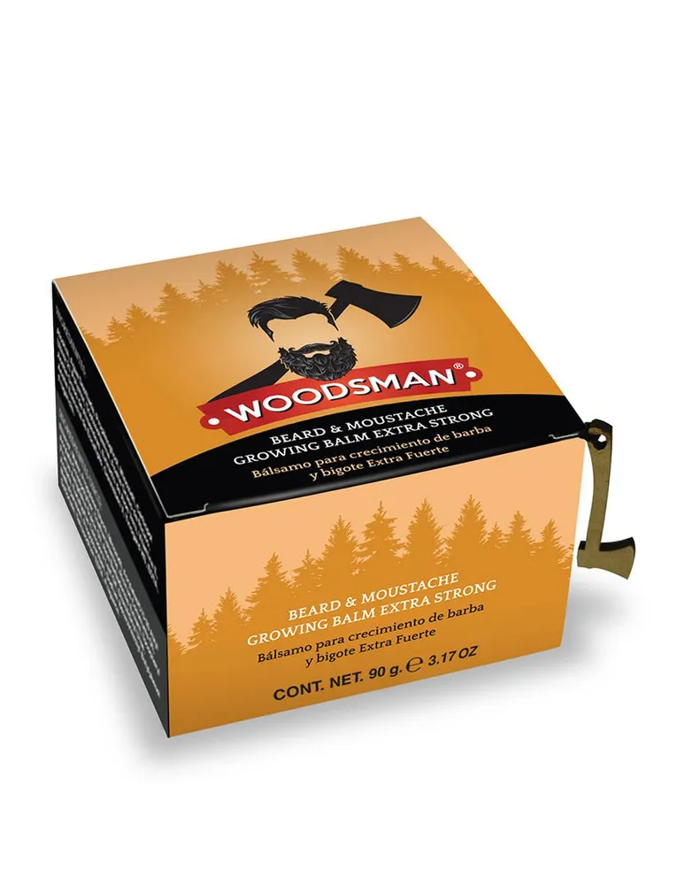 Set bálsamo para crecimiento de barba y bigote Woodsman