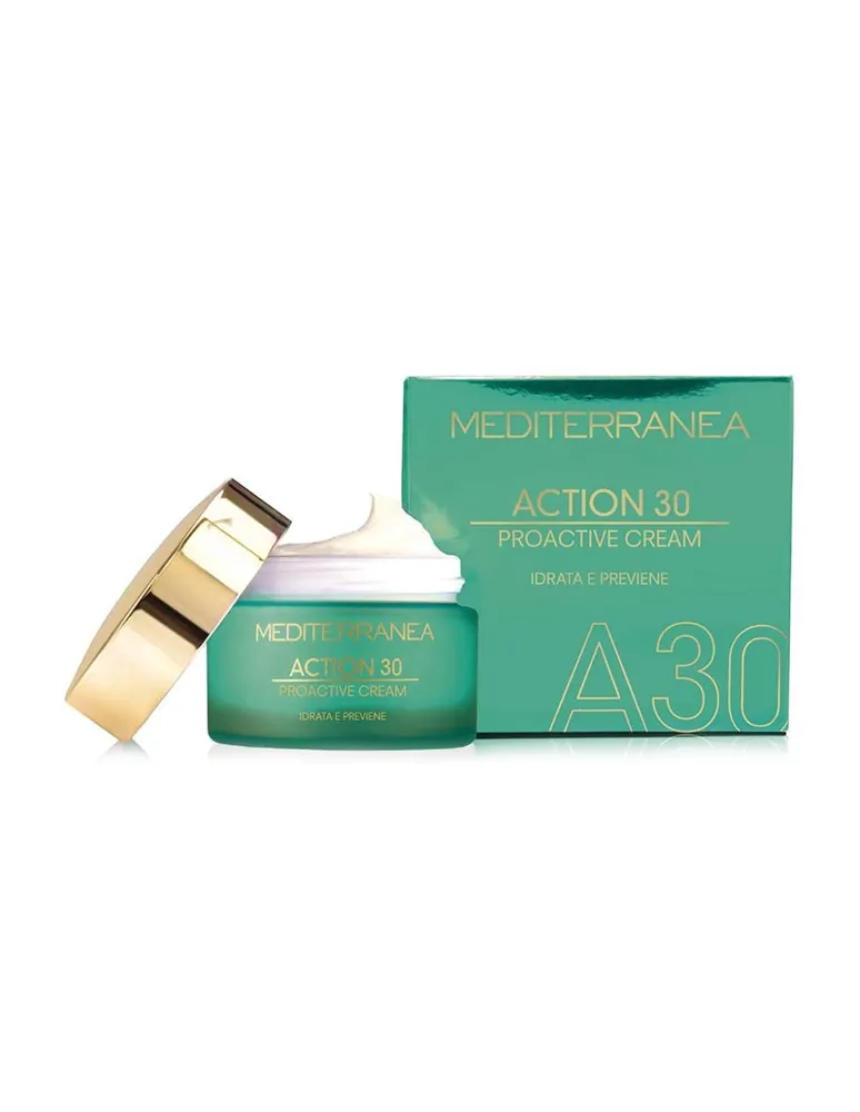 Crema protectora hidrata y previene signos de la edad Mediterranea Cosmetics Action 30 años 50 ml