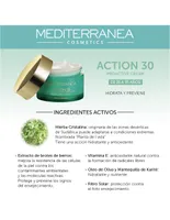 Crema protectora hidrata y previene signos de la edad Mediterranea Cosmetics Action 30 años 50 ml