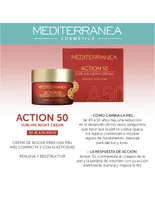 Crema sublime de noche renueva y reestructura Mediterranea Cosmetics Action 50 años 50 ml