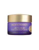 Crema colágeno de noche antiarrugas y reestrucurante Mediterranea Cosmetics Action 60 años 50 ml