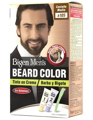 Tinte Bigen Men's barba y bigote castaño medio B105