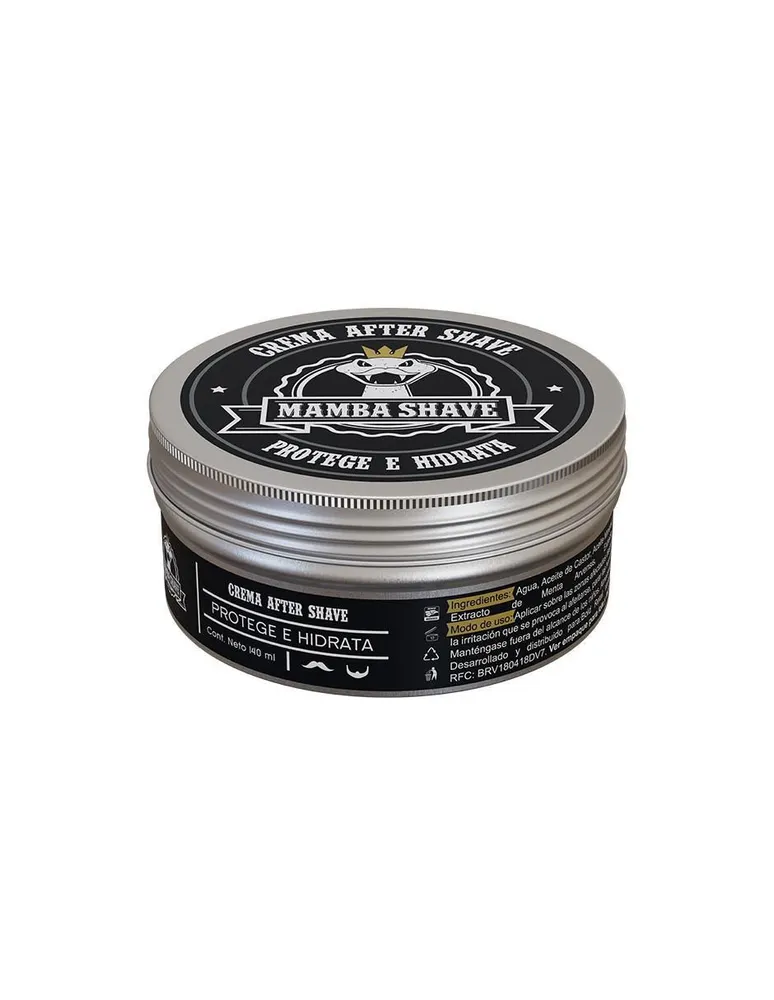 Crema para rostro Mamba Shave recomendado para hidratar