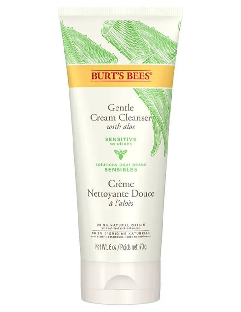 Limpiador facial Gentle Cream Cleanser Burt's Bees Sensitive Solutions recomendado para revitalizar