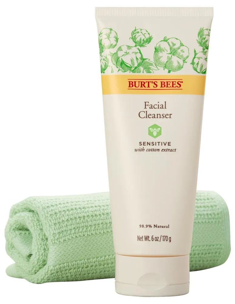 Limpiador facial Gentle Cream Cleanser Burt's Bees Sensitive Solutions recomendado para revitalizar