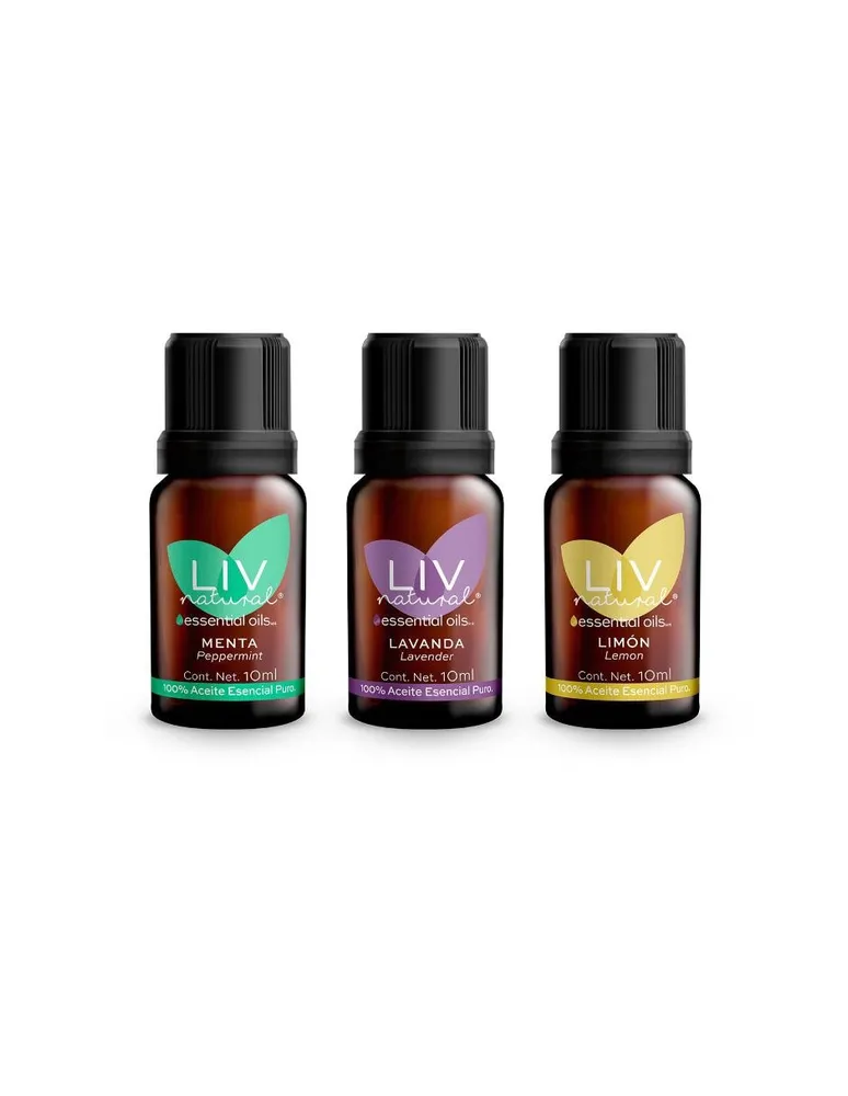 Set de aceites esenciales LIV Natural para difusor y aromaterapia