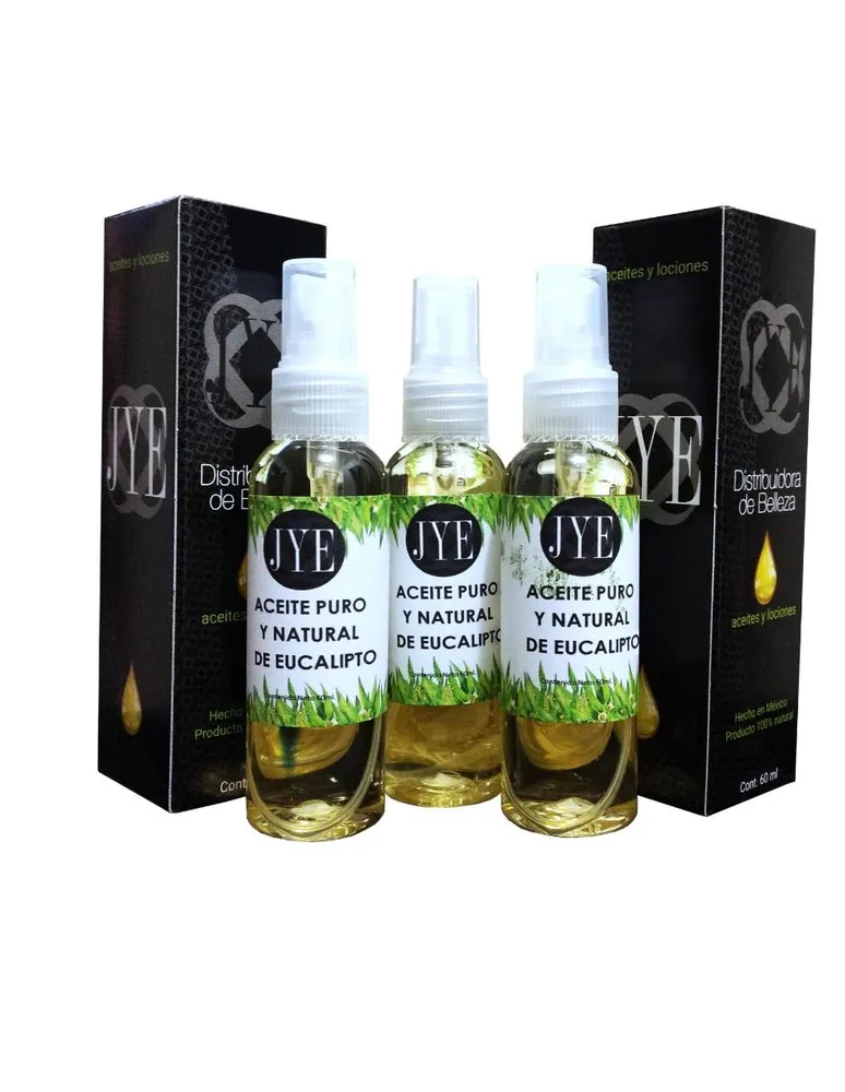 Set de frascos de aceite de eucalipto natural uso cosmético JYE
