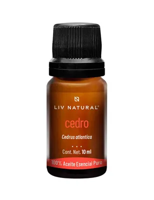 Aceite esencial de cedro Liv Natural para difusor y aromaterapia 10 ml