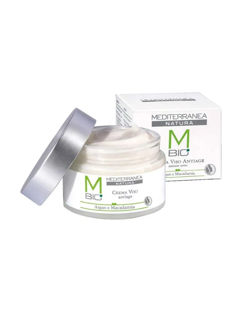 Crema de rostro antiedad orgánica certificada Mediterranea Cosmetics M-Bio 50 ml