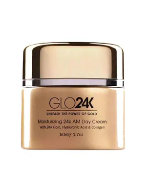 Crema de día hidratante con oro de 24 k antienvejecimiento GLO24K