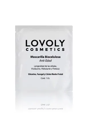 Mascarilla Facial Biocelulosa Lovoly Cosmetics Anti Edad