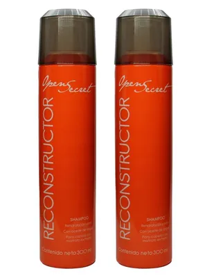 Set Shampoo Reconstructor Rehidratación Y Brillo Open Secret 300ml