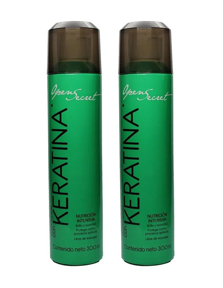 Set Tratamientos Con Keratina Nutrición Intensiva Open Secret 300ml