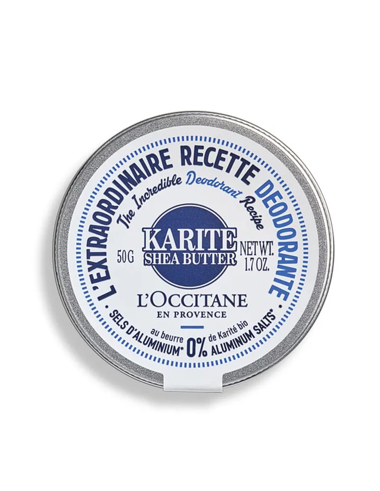 Desodorante proceso sustentable de crema Loccitane