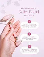 Dermakiin roller masaje facial de cuarzo rosa