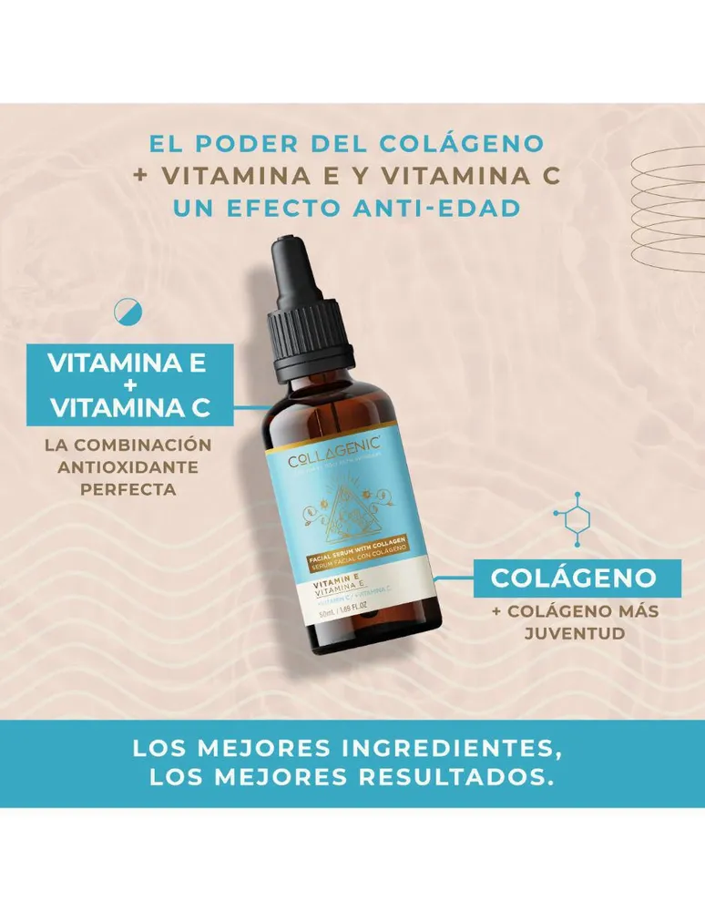 Serum hidratante para rostro Vitamina E Collagenic 50 ml