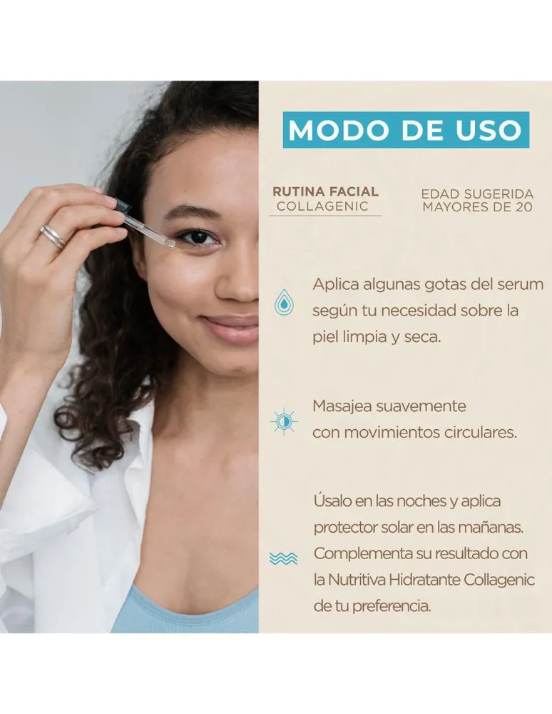 Serum hidratante para rostro Vitamina E Collagenic 50 ml