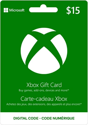 Carte-cadeau Xbox de  15 $ 