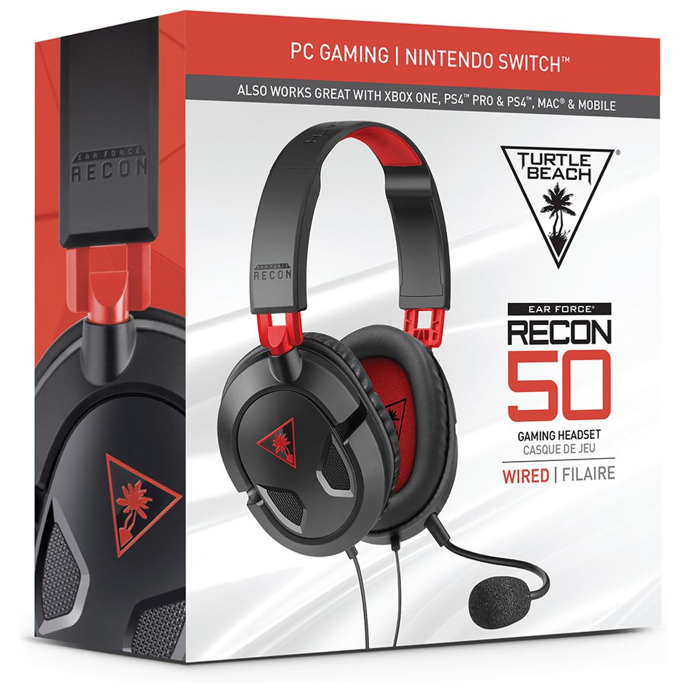 Turtle Beach Ear Force Recon 50 Gaming Headset  for PS4, Xbox One, PC