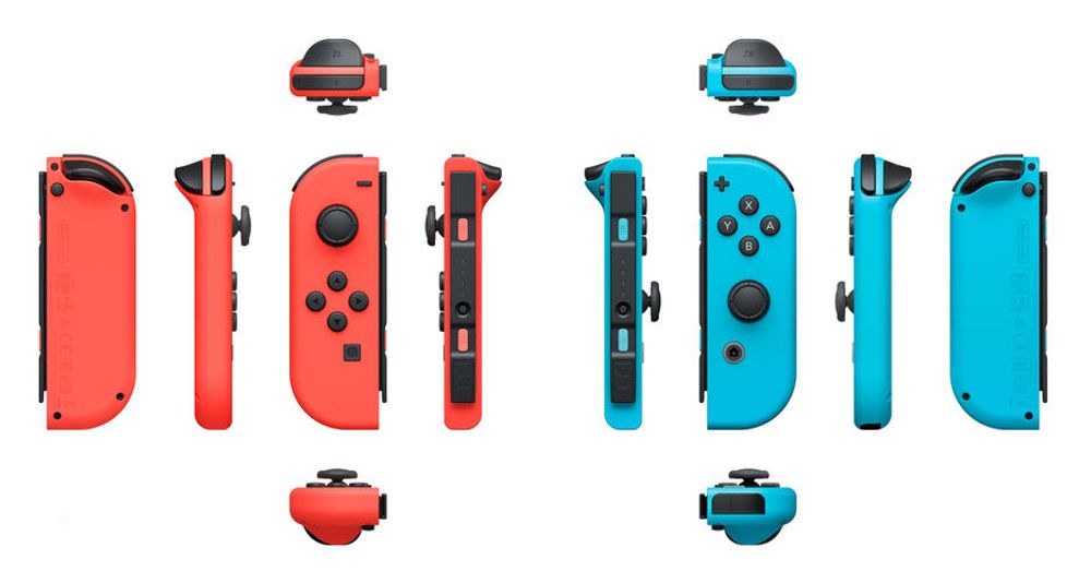 Nintendo Switch Joy-Con Controllers - Left and Right - Neon Red/Neon Blue 