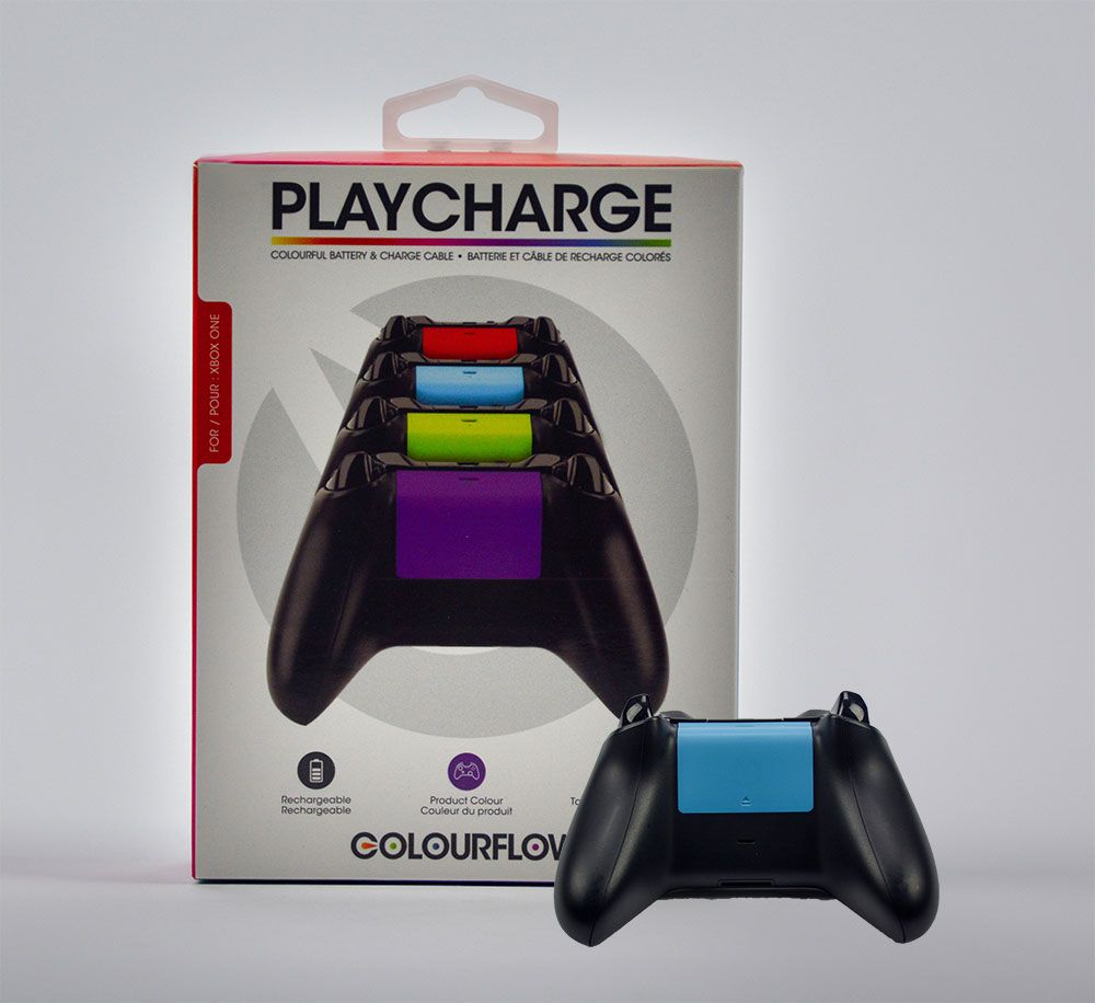 Biogenik Colourflow Xbox One Battery Pack Charger - Blue | Kingsway Mall