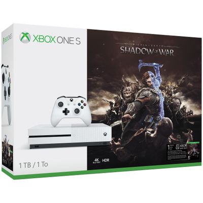 Xbox One S 1TB Console with Shadow of War 