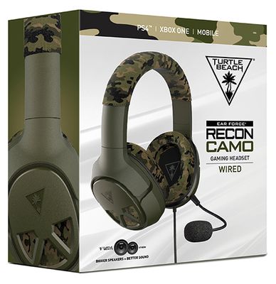 Turtle Beach Recon Camo Wired Headset for PS4, Xbox One