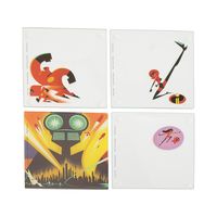 Disney PIXAR The Incredibles 2 4 pc. Stacking Glass Coaster Set 