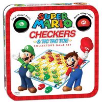 Super Mario™ Checkers & Tic Tac Toe Collector's Game Set 