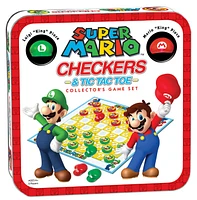 Super Mario™ Checkers & Tic Tac Toe Collector's Game Set 