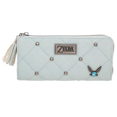 Zelda Blue Zip Wallet 