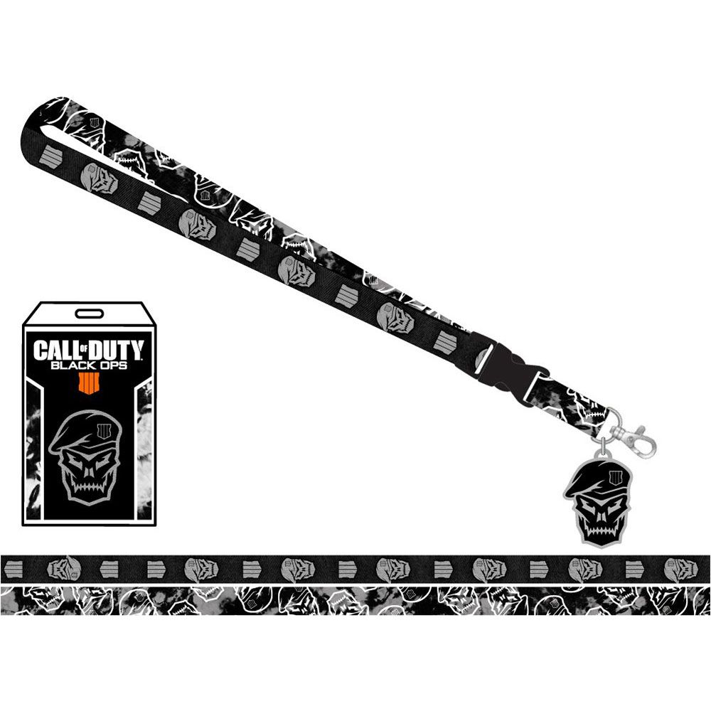 Call of Duty Black Ops 4: Skull Lanyard - Black 