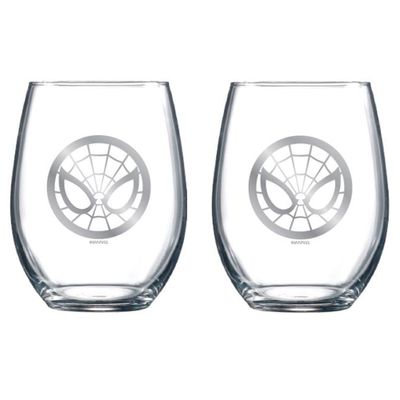 Spiderman Face Glass Set - (2 Pack)