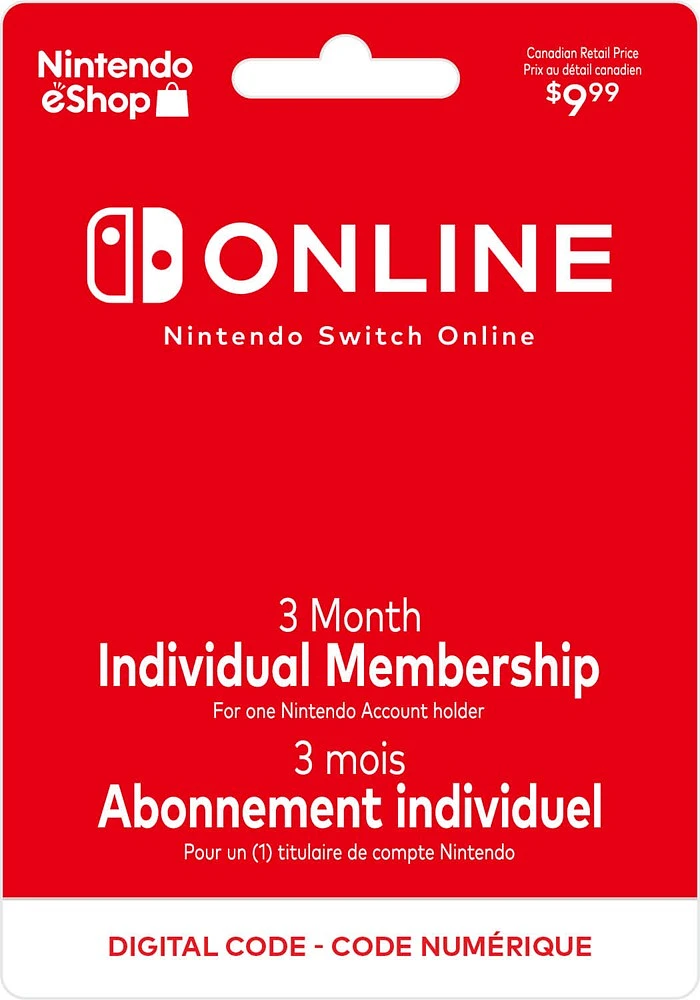 Abonnement Nintendo Switch Online