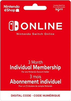 Abonnement Nintendo Switch Online
