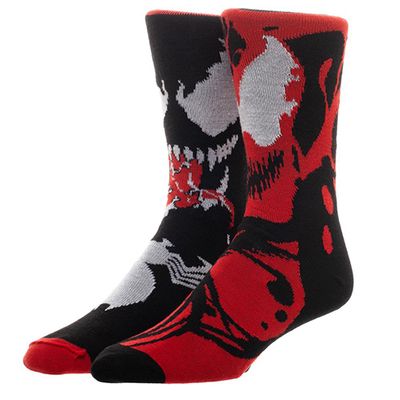Venom and Carnage Reversible Socks 