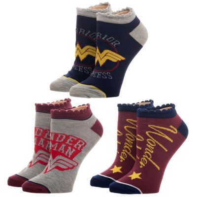 Wonder Woman: Junior Ankle Socks - Pack of 3 *****DISCONTINUED****