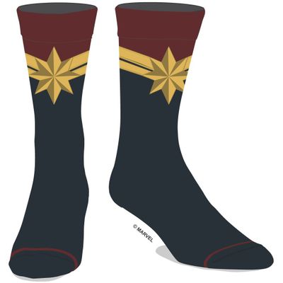 Captain Marvel Icon Symbol Sock - For Men 