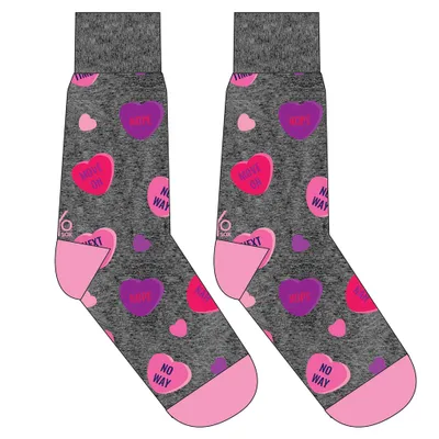 Candy Heart "Nope" Women's Sock 