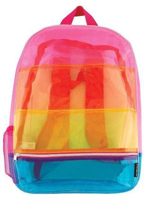 Rainbow Transparent Backpack 